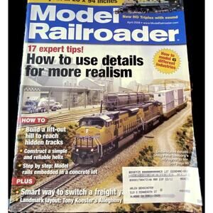 Model Railroader April 2008 How To Use Details For More Realism Hidden Tracks